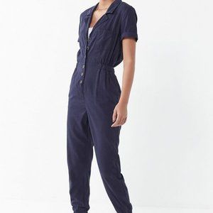 Urban Outfitters BDG Lucy Collared Button Front Jumpsuit, Size Small